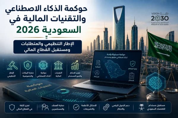 حوكمة الذكاء الاصطناعي والتقنيات المالية في السعودية 2026 - الإطار التنظيمي والمتطلبات ومستقبل القطاع المالي